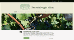 Desktop Screenshot of fattoriapoggioalloro.com